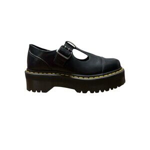 Dr. Martens Bethan Polished Smooth Leather Plarform Mary Jane Shoes Women's 5.